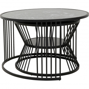 Konferenční stolek Roma - černý (set 2 kusů)