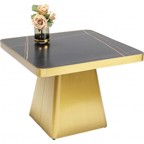 Odkládací stolek Miler - zlatý, 60x60cm