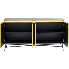 Komoda Goldie - zlatá, 160x86cm