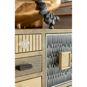 High Dresser Chalet Gold 13 Drawers