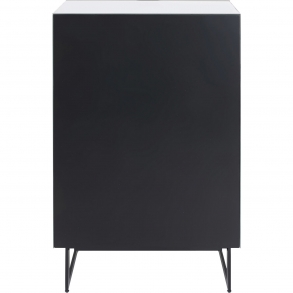Prádelník Soran - černá, 65x114cm
