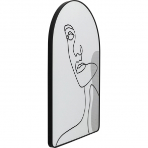 Wall Mirror Frame Face 80x120cm