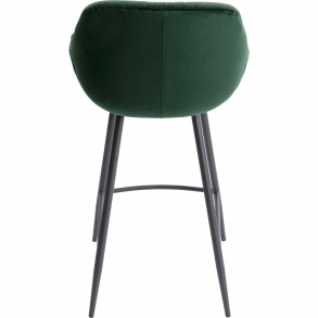 Polstrovaná barová židle Bristol zelená 69cm