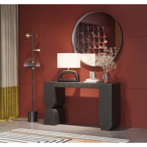 Toaletní stolek Curve - černý, 120x76cm