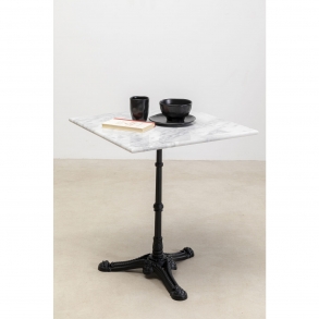 Barový stůl Kaffeehaus - bílý, 60x60cm