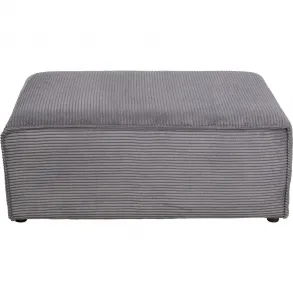 Rohová sedačka Ottomane Cord Grey pravá